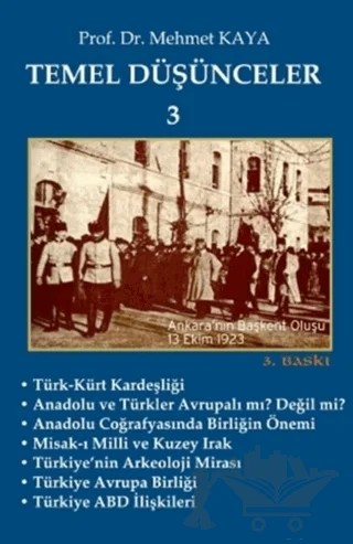 Temel Düşünceler 3 – Mehmet Kaya – İmaj Yayıncılık kitap kapağı
