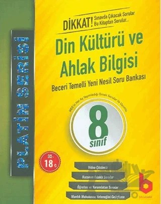 Platin Serisi 8. Sınıf Din Kültürü ve Ahlak Bilgisi Soru Bankası – Kolektif – Basamak Yayınları kitap kapağı