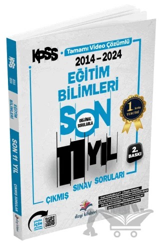 2025 KPSS Eğitim Bilimleri Çıkmış Sorular Son 11 Yıl Çözümlü – Kolektif – Dizgi Kitap kitap kapağı