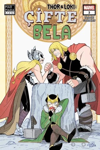 Thor ve Loki: Çifte Bela 3 – Mariko Tamaki – Marmara Çizgi kitap kapağı