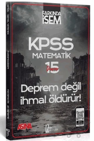 2024 Farkında İsem KPSS Aşina Matematik 15 Deneme – Kolektif – İSEM Yayıncılık kitap kapağı