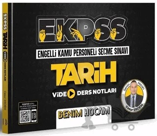 2022 EKPSS Tarih Video Ders Notları – Cesur Erdem – Benim Hocam Yayınları kitap kapağı