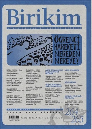Birikim Aylık Sosyalist Kültür Dergisi Sayı: 264 - 265 – Birikim Yayınları kitap kapağı