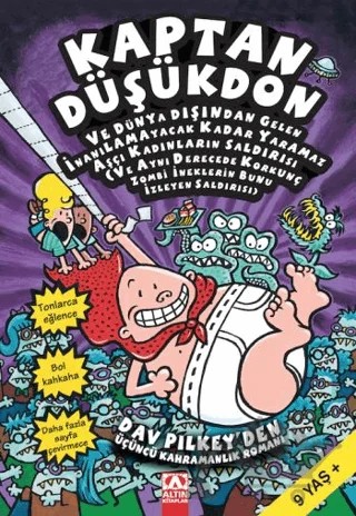 Kaptan Düşükdon 3. Kitap – Dav Pilkey – Altın Kitaplar kitap kapağı