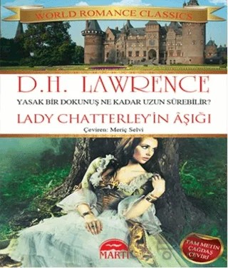 Lady Chatterley'in Aşığı – David Herbert Richards Lawrence – Martı Yayınları kitap kapağı
