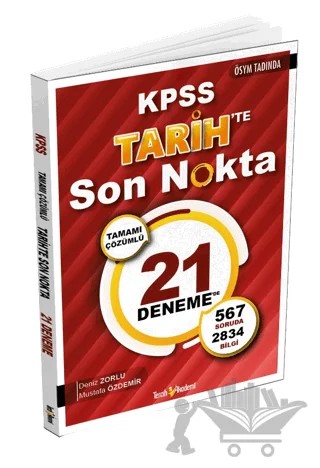 KPSS Tarihte Son Nokta 21 Çözümlü Deneme – Deniz Zorlu, Mustafa Özdemir – Tercih Akademi Yayınları kitap kapağı