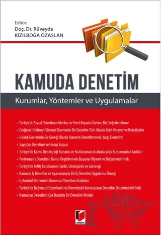 Kamuda Denetim (Kurumlar, Yöntemler ve Uygulamalar) – Rüveyda Kızılboğa Özaslan – Adalet Yayınevi kitap kapağı