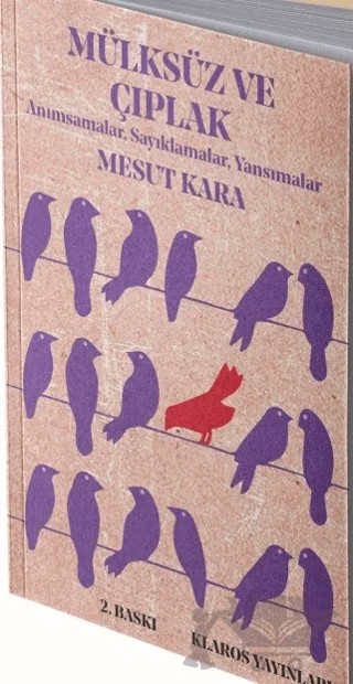 Mülksüz ve Çıplak – Mesut Kara – Klaros Yayınları kitap kapağı