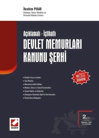 Devlet Memurları Kanunu Şerhi – İbrahim Pınar – Seçkin Yayıncılık kitap kapağı