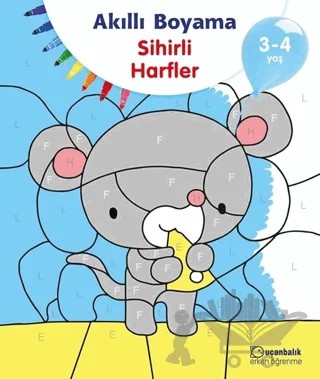 Akıllı Boyama - Sihirli Harfler – Kolektif – Uçanbalık Yayıncılık kitap kapağı