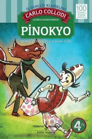 Pinokyo – Carlo Collodi – İş Bankası Kültür Yayınları kitap kapağı