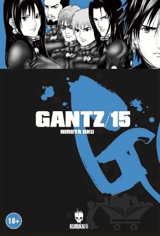 Gantz 15 – Hiroya Oku – Kurukafa Yayınevi kitap kapağı