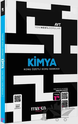 2025 AYT Kimya Konu Özetli Yeni Nesil Soru Bankası Tamamı Video Çözümlü – Kolektif – Marka Yayınları kitap kapağı