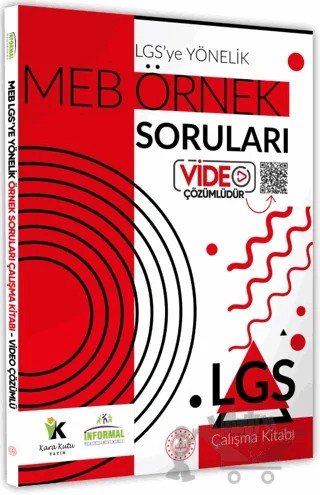 8. Sınıf LGS'ye Yönelik MEB Örnek Soruları Sayısal-Sözel Tamamı Video Çözümlü – Kolektif – Karakutu Yayın kitap kapağı