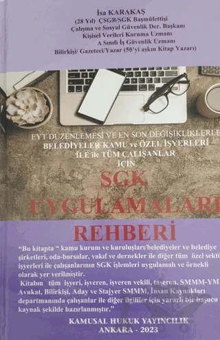 SGK Uygulamaları Rehberi – İsa Karakaş – Kamusal Hukuk Yayıncılık kitap kapağı