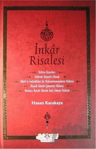 İnkar Risalesi – Hasan Karakaya – Nebevi Hayat Yayınları kitap kapağı