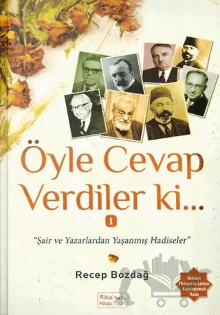 Öyle Cevap Verdiler ki – Recep Bozdağ – Rika Kitap kitap kapağı