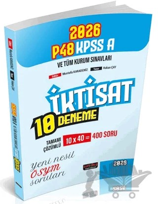 P48 KPSS A Grubu İktisat 10 Deneme – Mustafa Karadeniz, Hakan Çay – Savaş Yayınevi kitap kapağı
