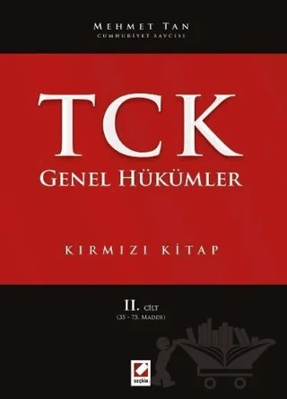 Türk Ceza Kanunu Genel Hükümler – Mehmet Tan – Seçkin Yayıncılık kitap kapağı