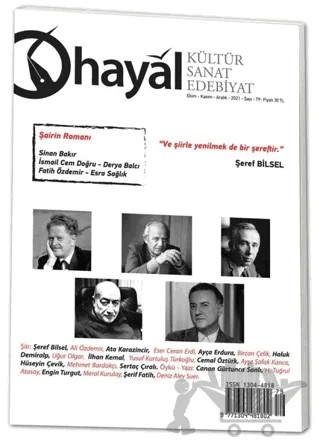 Hayal Kültür Sanat Edebiyat Dergisi Sayı: 79 Ekim - Kasım - Aralık 2021 – Hayal Yayınları kitap kapağı