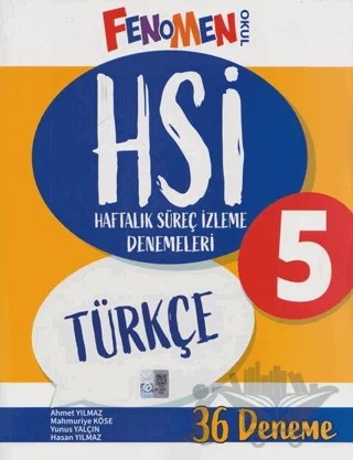 5. Sınıf Türkçe HSİ Haftalık Süreç İzleme Denemeleri – Kolektif – Fenomen Yayınları kitap kapağı