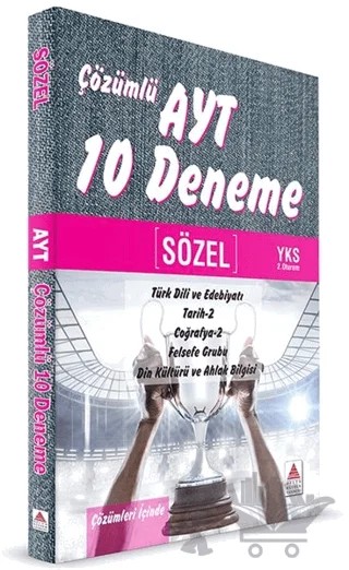 YKS AYT 2.Oturum Sözel Çözümlü 10 Deneme – Kolektif – Delta Kültür Yayınevi kitap kapağı