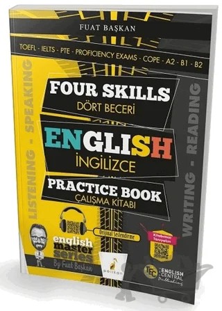 Four Skills English Practice Book – Fuat Başkan – Pelikan Tıp Teknik Yayıncılık kitap kapağı