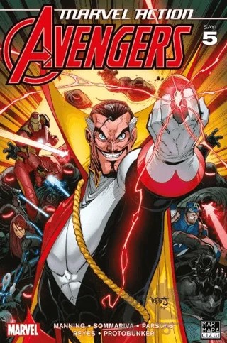 Marvel Action Avengers 5 – Matthew K. Manning – Marmara Çizgi kitap kapağı