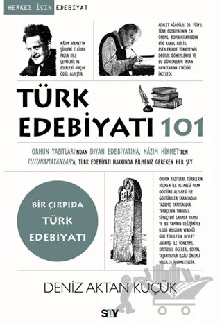 Türk Edebiyatı 101 – Deniz Aktan Küçük – Say Yayınları kitap kapağı
