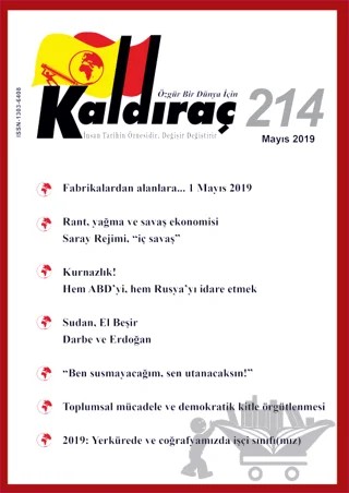 Kaldıraç Dergisi Sayı: 214 Mayıs 2019 – Kaldıraç Yayınevi kitap kapağı
