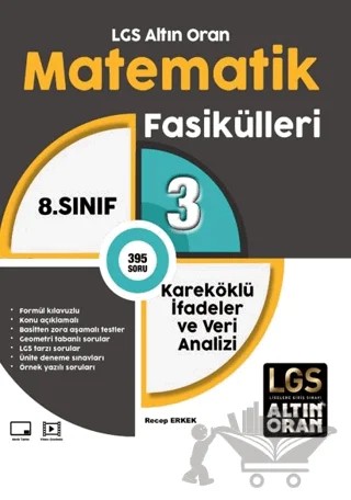 LGS Altın Oran Matematik Fasikülleri 3 Kareköklü İfadeler ve Veri Analizi – Recep Erkek – Borealis Yayıncılık kitap kapağı