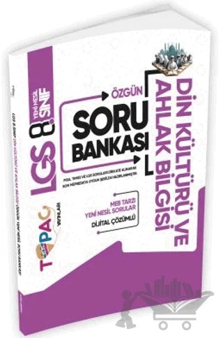 2025 8.Sınıf LGS Din Kültürü ve Ahlak Bilgisi Soru Bankası – Kolektif – Topaç Yayınları kitap kapağı