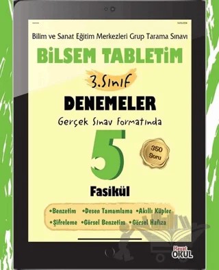 Bilsem Tabletim 3. Sınıf Denemeler 5 Fasikül – Elif Erdoğan – Hayat Okul Yayınları kitap kapağı