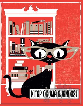 Kitap Okuma Ajandası - Gözlüklü Kedi – Kolektif – Fa Yayınları kitap kapağı