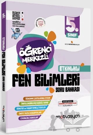 5. Sınıf Etkinlikli Tematik Fasikül Fen Bilimleri Soru Bankası – Kolektif – Motivasyon Yayınları kitap kapağı