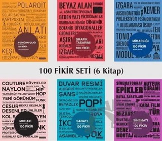 100 Fikir Seti (6 Kitap Takım) – David Parkinson, Harriet Worsley, Mary Warner Marien, Michael Bird, Richard Weston, Steven Heller – Literatür Yayıncılık kitap kapağı