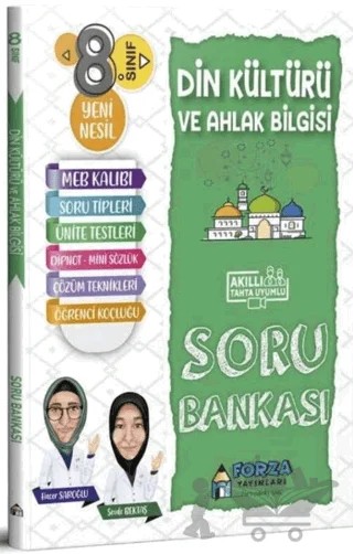 8. Sınıf Din Kültürü ve Ahlak Bilgisi Soru Bankası – Kolektif – Forza Yayınları kitap kapağı