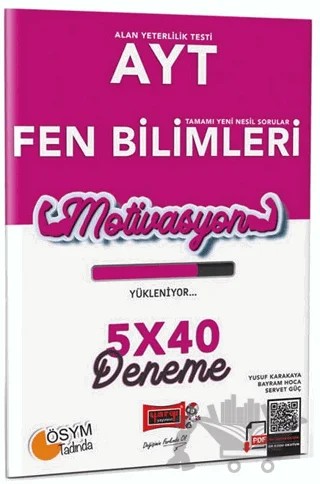 Yargı Yayınları AYT Fen Bilimleri 5x40 Deneme – Yusuf Karakaya, Bayram Hoca, Servet Güç – Yargı Yayınevi kitap kapağı