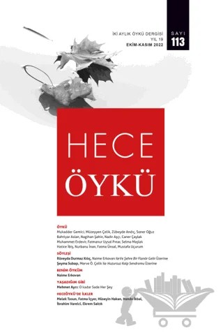 Hece Öykü Dergisi Sayı: 113 Ekim - Kasım 2022 – Hece Dergisi kitap kapağı