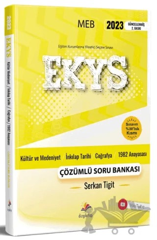 MEB EKYS Kültür Medeniyet-Coğrafya- İnkılap Tarihi-1982 Anayasası Çözümlü Soru Bankası – Serkan Tigit – Dizgi Kitap kitap kapağı