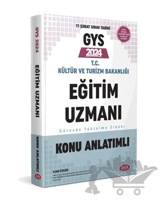 2024 GYS T.C Kültür ve Turizm Bakanlığı Eğitim Uzmanı Görevde Yükselme Onu Anlatımlı – Kolektif – Data Yayınları kitap kapağı
