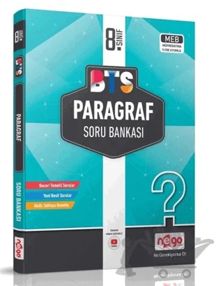 LGS 8. Sınıf Paragraf Soru Bankası Nego Yayıncılık – Kolektif – Nego Yayınları kitap kapağı