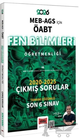 2026 MEB-AGS ÖABT Fen Bilimleri Öğretmenliği 2020-2025 Tamamı Çözümlü Çıkmış 6 Sınav Soruları – Tufan Genç – Yargı Yayınevi kitap kapağı