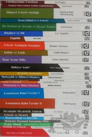 Kuramsal Felsefe Seti 25 Kitap Takım – Kolektif – Toplumsal Dönüşüm Yayınları kitap kapağı