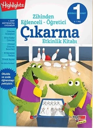 Çıkarma Etkinlik Kitabı - Zihinden Eğlenceli-Öğretici – Kolektif – Dikkat Atölyesi Yayınları kitap kapağı