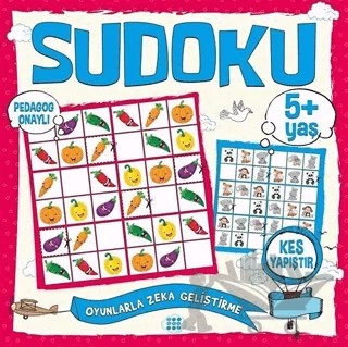 Çocuklar İçin Sudoku Kes Yapıştır (5+ Yaş) – Kolektif – Dokuz Çocuk kitap kapağı
