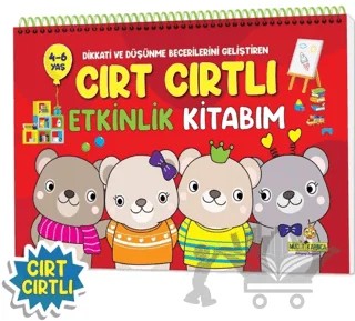 Dikkati ve Düşünme Becerilerini Geliştiren Cırt Cırtlı Etkinlik Kitabım (4-6 Yaş) – Kolektif – Yükselen Zeka Yayınları kitap kapağı
