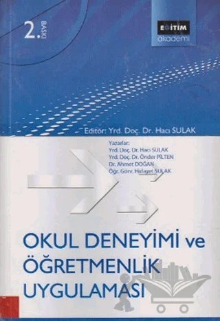 Okul Deneyimi ve Öğretmenlik Uygulaması – Ahmet Doğan – Eğitim Yayınevi - Ders Kitapları kitap kapağı