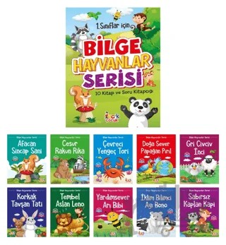 Bilge Hayvanlar Serisi (10 Kitap+Soru Kitapçığı) – Kolektif – Bıcırık Yayınları kitap kapağı
