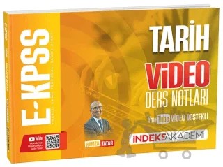 E-KPSS Tarih Video Ders Notları – Hamza Tatar – İndeks Akademi Yayıncılık kitap kapağı